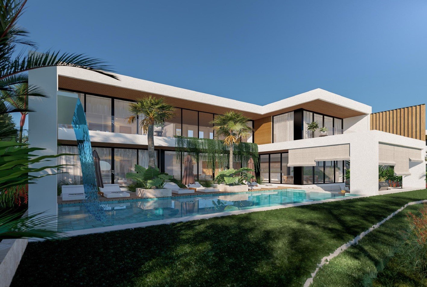 MODERN TROPICAL WITH GARDEN VIEW 3 BEDROOM VILLA FOR SALE LEASEHOLD IN UBUD BE-1338 